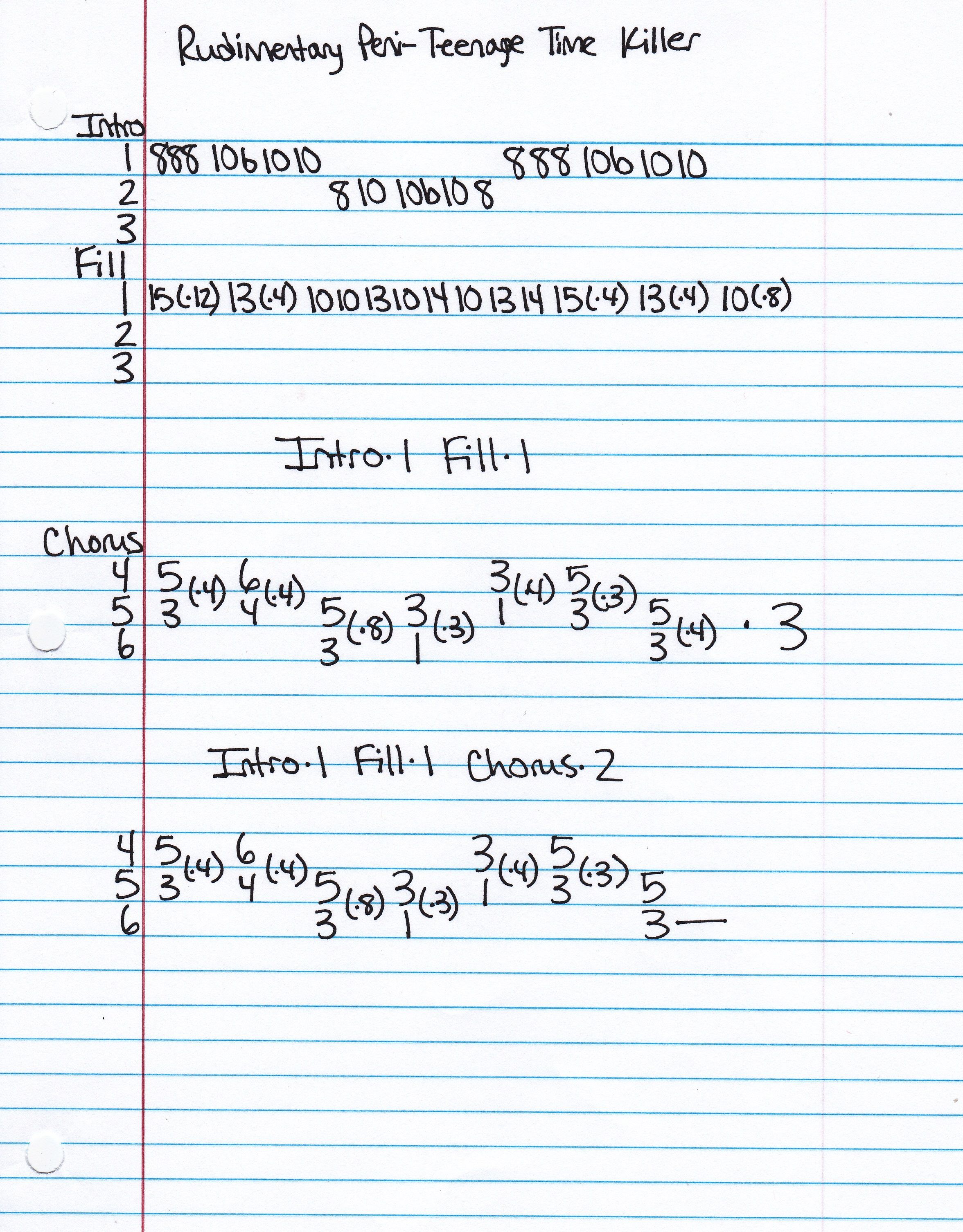 High quality guitar tab for Teenage Time Killer by Rudimentary Peni off of the album The EPs Of RP. ***Complete and accurate guitar tab!***